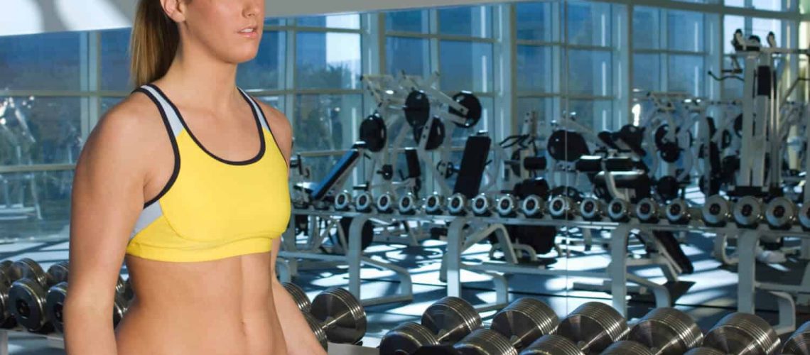 Woman Weightlifting With Barbell